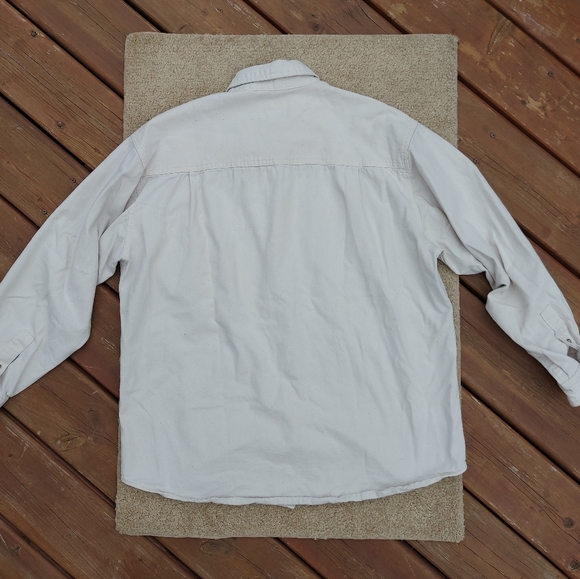 Cream Denim Button Down - Picture 3 of 8